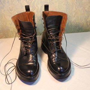 Black Leather Dress Boots possibly Detlev Louis
